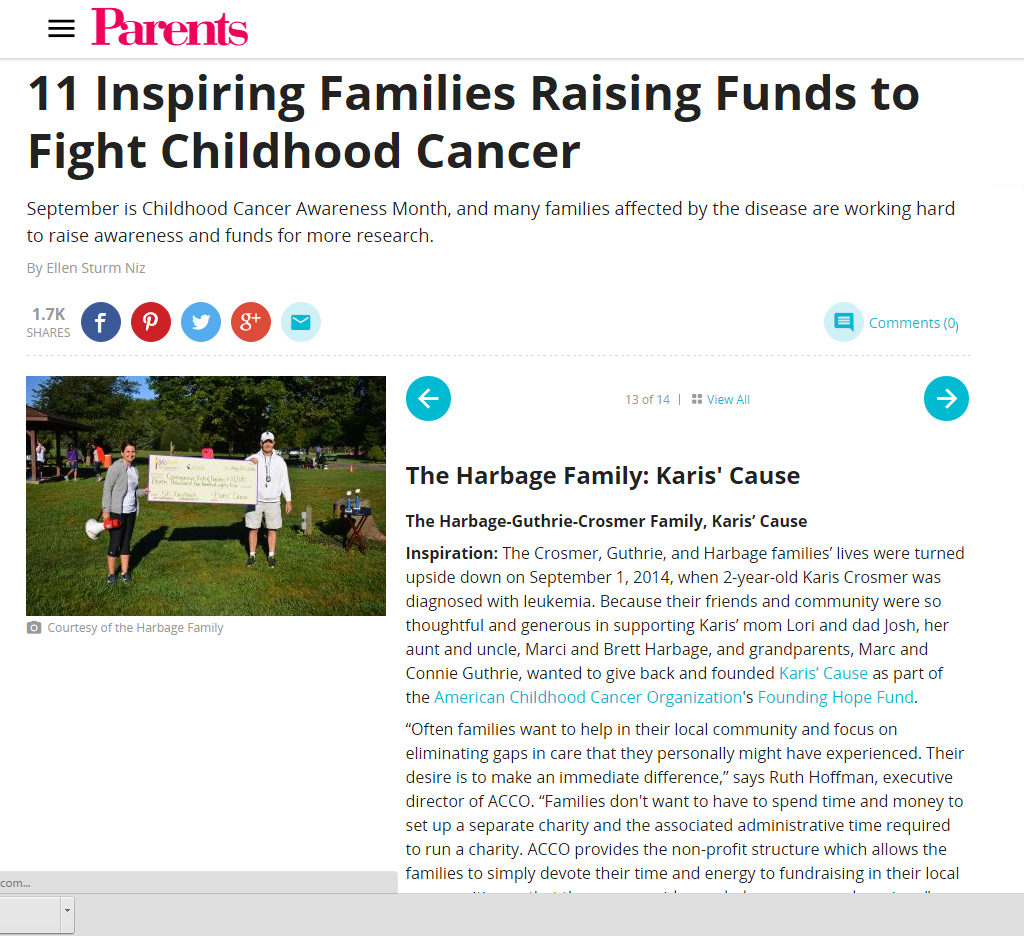 parents mag kids CANCER