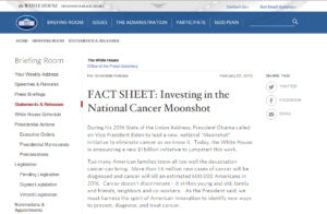 moonshot cancer fact sheet